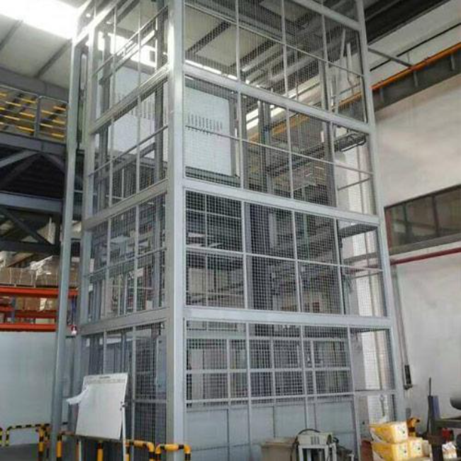 千家镇导轨式升降平台货梯